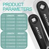 BUCKLOS Bicycle Left Crank Arm Aluminum Alloy Bike Single Crankarm 152MM 170MM E-Bike Cranks Square Hole Dynamic Bike Cranks 4