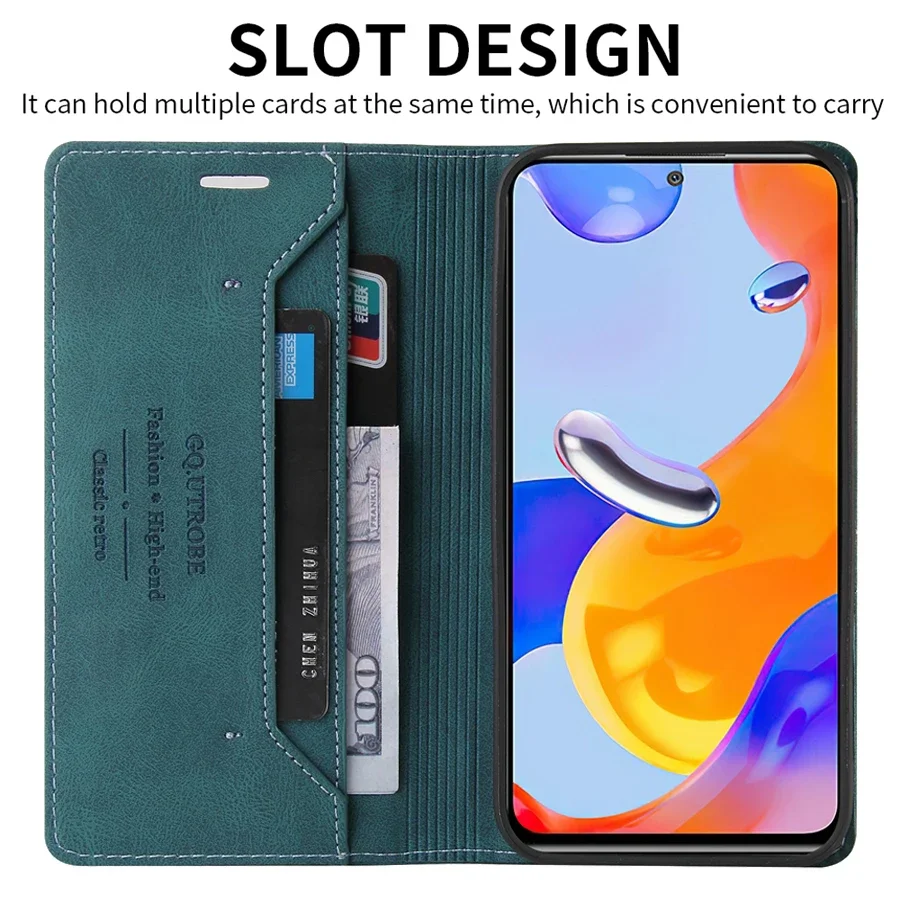 Note 13 4G Case Leather Wallet Flip Case on For Xiaomi Redmi Note13 4G Note  13 Pro Plus Redmi13C 13C 5G Coque Fundas Shell 2024 - AliExpress