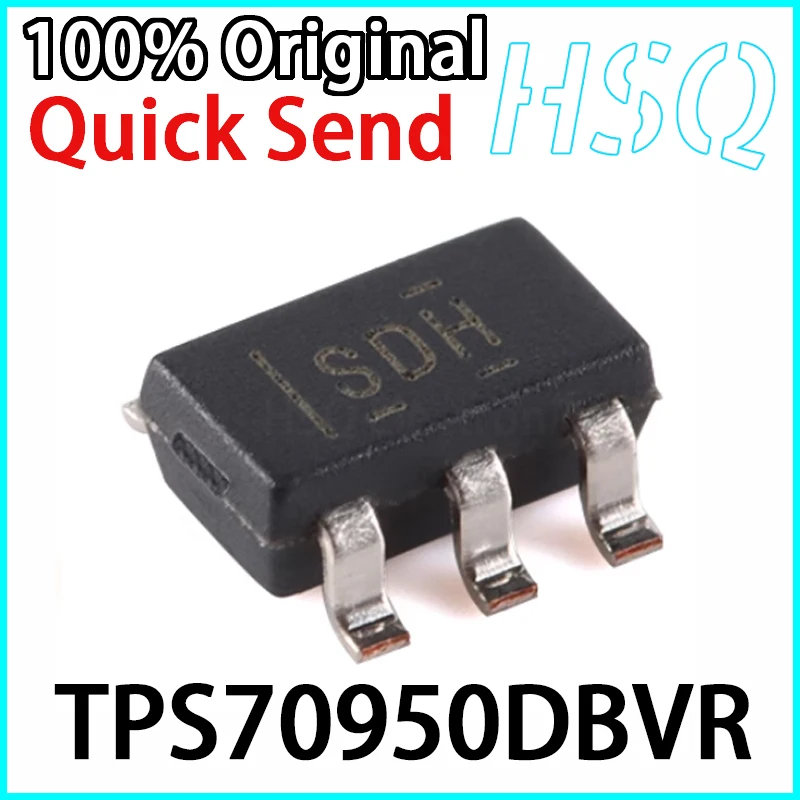 

5PCS Original TPS70950DBVR Screen Printed SDH SOT-23-5 Low-voltage Voltage Regulator Chip in Stock