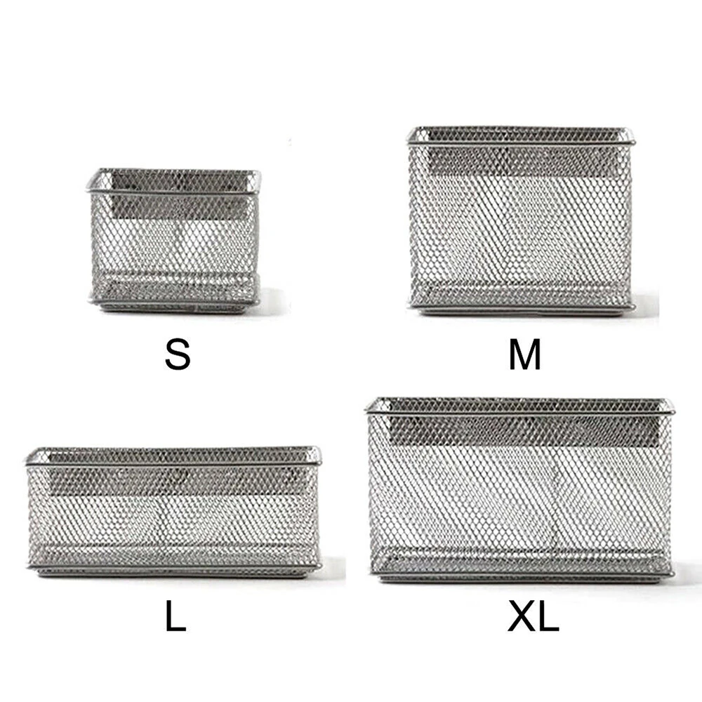Home Storage Boxes Magnetic Storage Organiser Torage Basket Wire Mesh Refrigerator Drawer Box Blackboard Chalk Pens Desk
