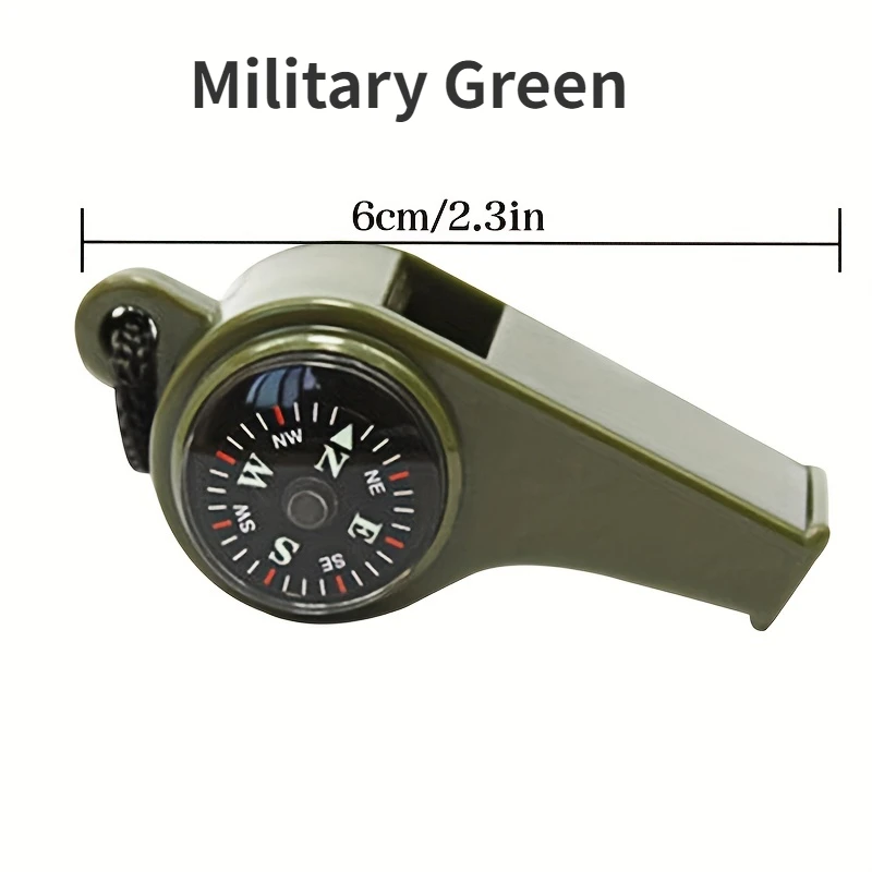 3in1 Whistle with Compass Thermometer for Collection Small Gift Sports Competition Motion Training Outdoor Activity Equipment