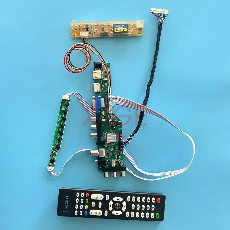 

Плата контроллера драйвера подходит для HSD150PK14 HSD150PK17 DVB Digital USB + HDMI + VGA + AV + IR DIY Kit LVDS-30Pin LCD дисплей 1400*1050 1CCFL