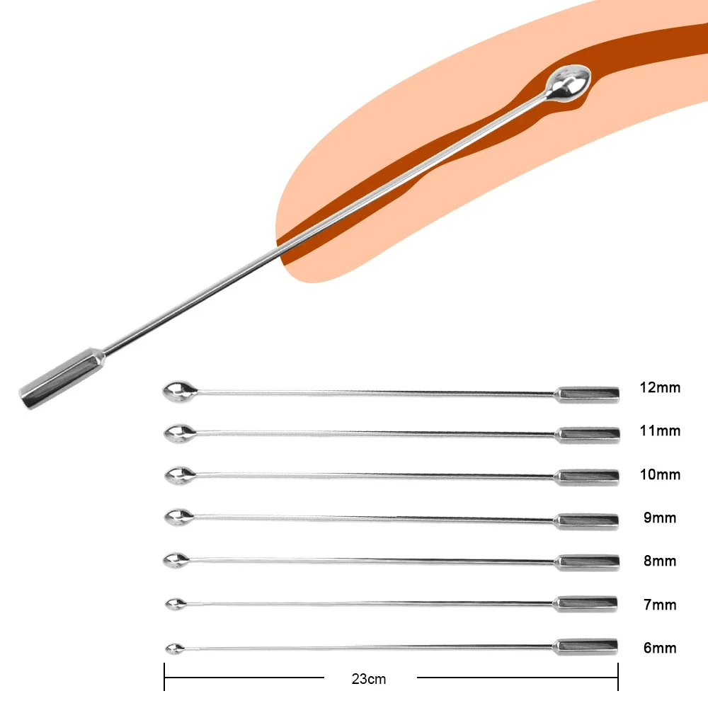 Metal Urethral Catheter Horse Eye Stimulation Male Urethral Dilator Penis Plug Sounding Sex Toys for Men Male Chastity Device