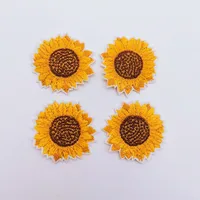 12Pcs Cute Embroidered Iron-On Patches – Daisy, Sunflower, Bee, Butterfly & Animal Appliques for Jeans, Hats, Bags & Clothing Repair - Image 5