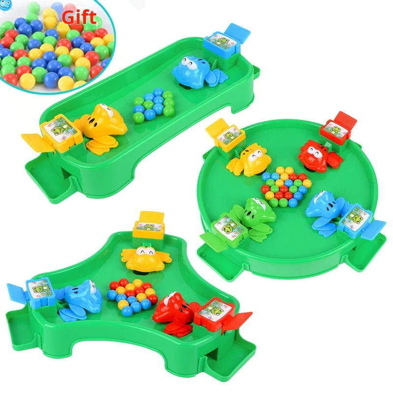 Children's Fun Toy Frog Eat Bean Crazy Greedy Little Frog Eat Bean Ball Bean Girl Parent-Child Boy 4