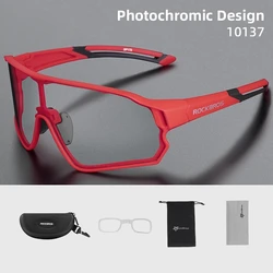 ROCKBROS Photochromic UV400 Cycling Sunglasses - Lightweight Outdoor Sports Eyewear (Photochromic)