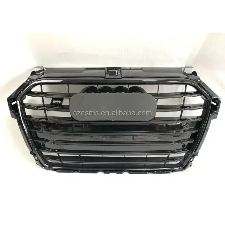 

Car Front Bumper Grille Grill for Audi RS1 for A1/S1 Grill 2015 2016 2017 2018 （Refit for RS1 Style）Car Accessories tools