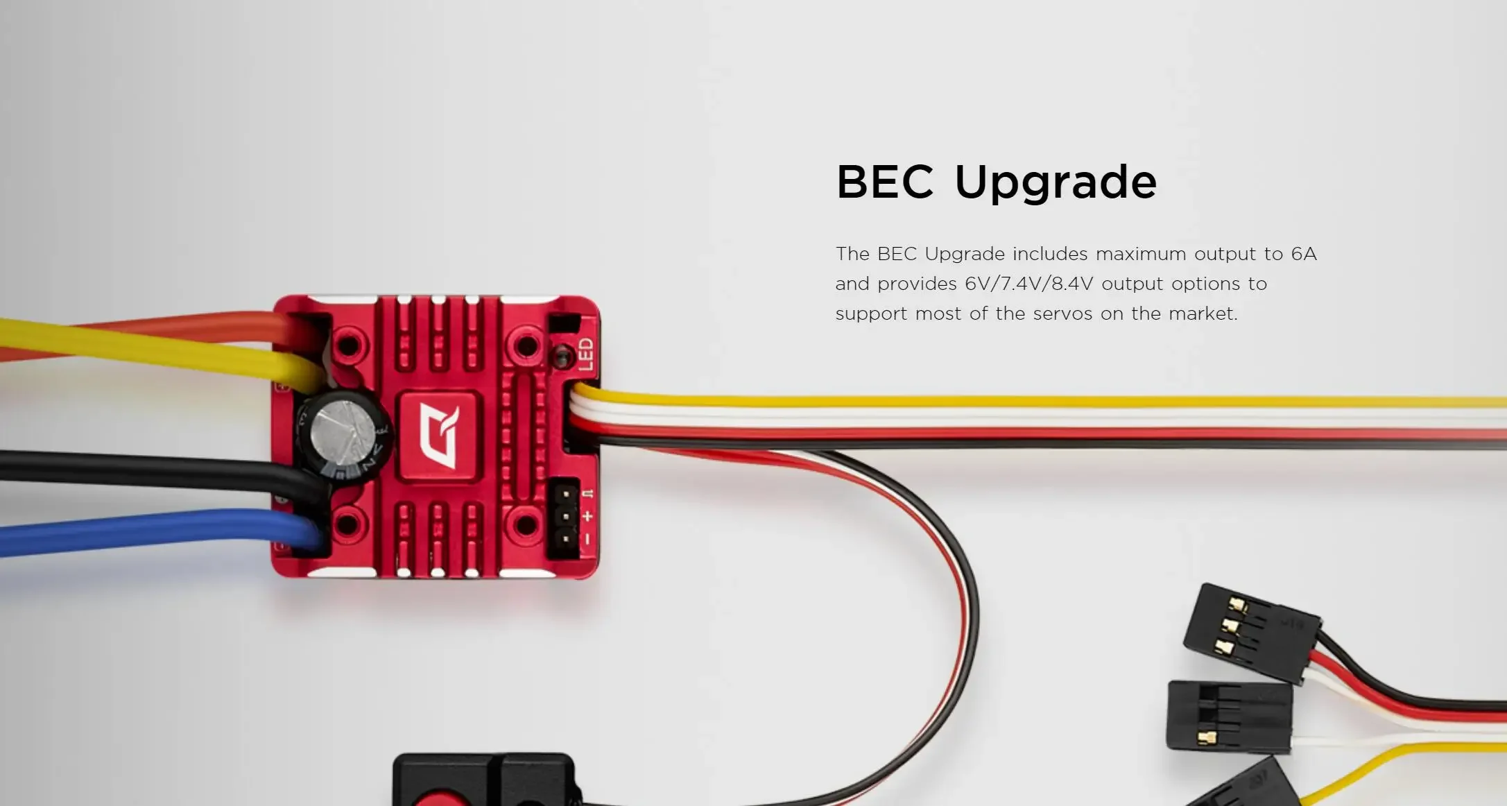 【☆未使用☆】HOBBYWING QUICRUN 1080 G2 ESC 80A Hobbywing QuicRun 1080 G2 Waterproof Brushed 80A ESC For 1/10 RC