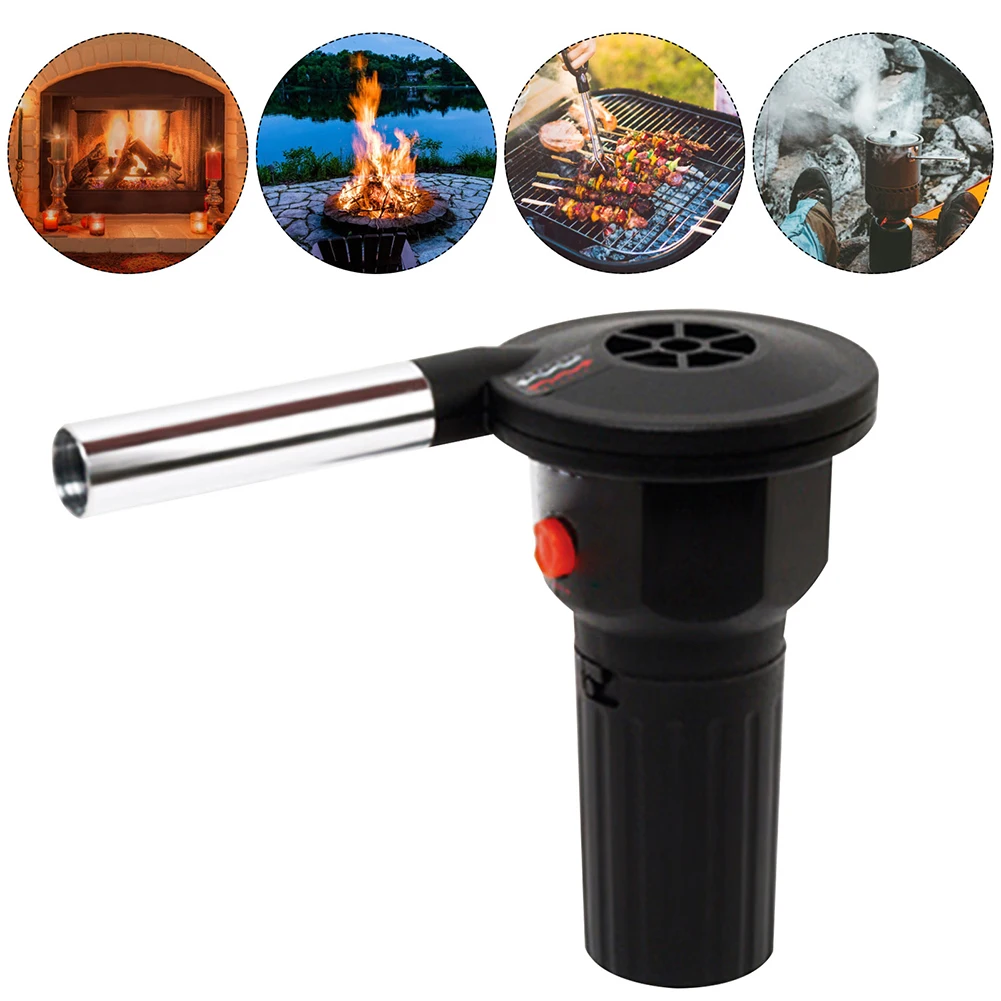Outdoor Fan Air Blower Handheld Barbecue Fire Bellows Grill Accessories Aluminum Alloy Kitchen Tool for Picnic Camping Cooking bbq fan,bbq air blower