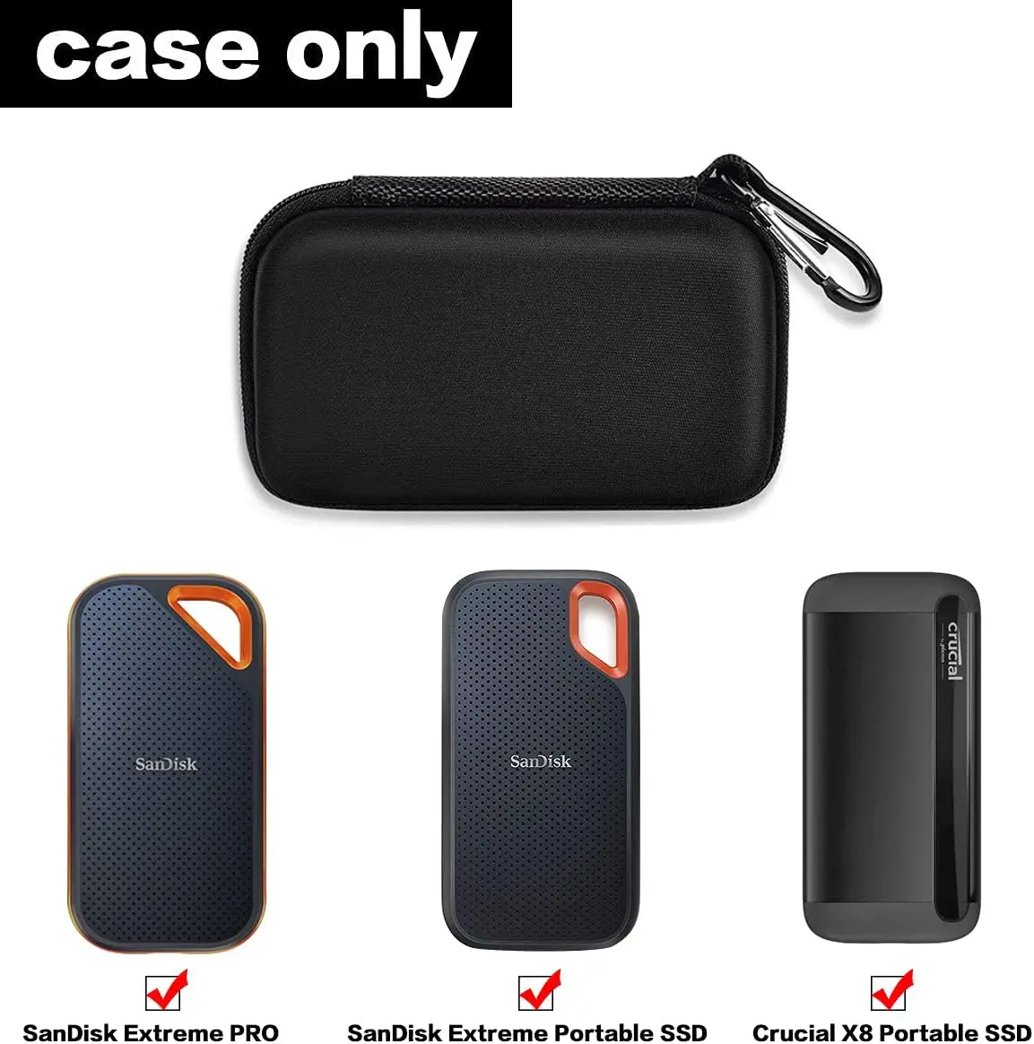 Hard Case Compatible with SanDisk Extreme PRO/for SanDisk 500GB 