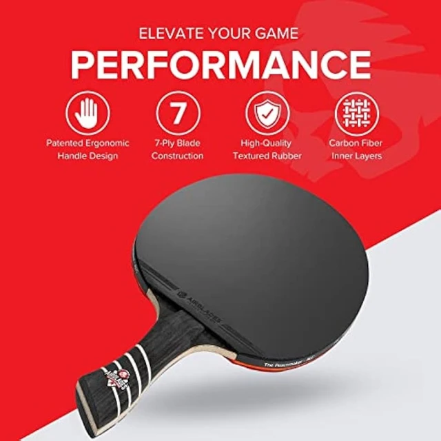 Professional Ping Pong Paddle - Carbon Fiber Table Tennis Racket Producing  Maximum Spin&Contro Hard Carry Case &Ergonomic Handle - AliExpress