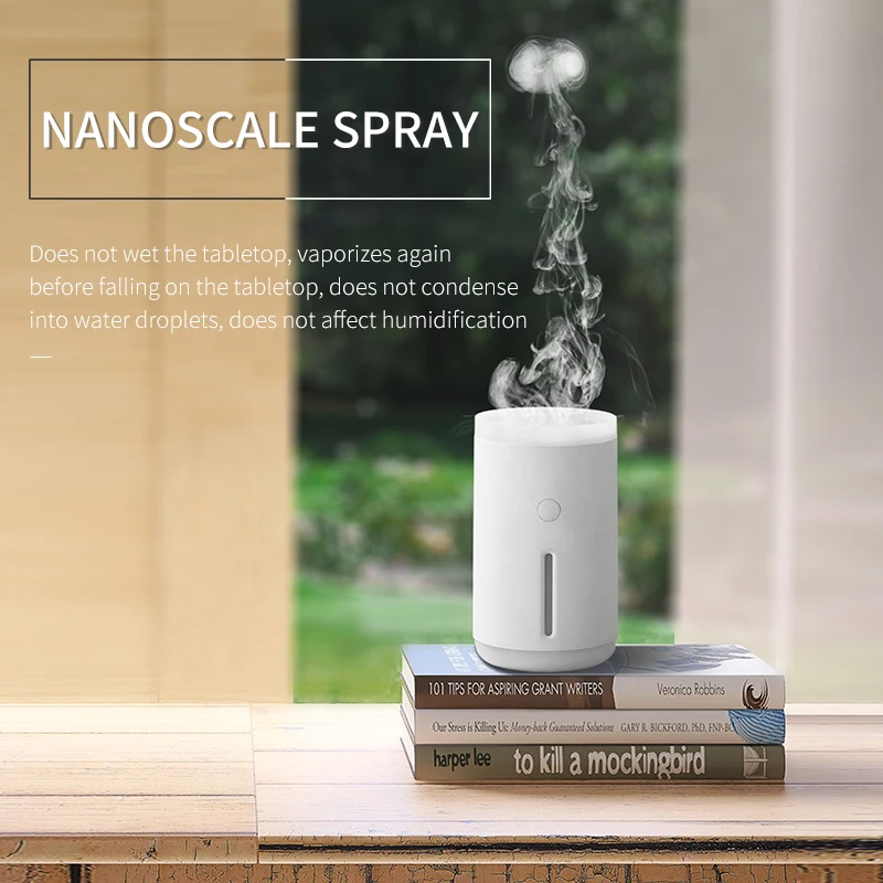Dynamic Jellyfish Air Humidifier 350ml Essential Oil Diffuser Smoke Ring Quiet Home Office Humidifying Sprayer 4
