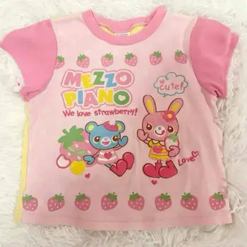 Summer Japanese Kawaii T-shirts Girls Women Printed Cute Tees Outwear Subculture Y2k Crop Tops Casual Cute T Shirts Japanese