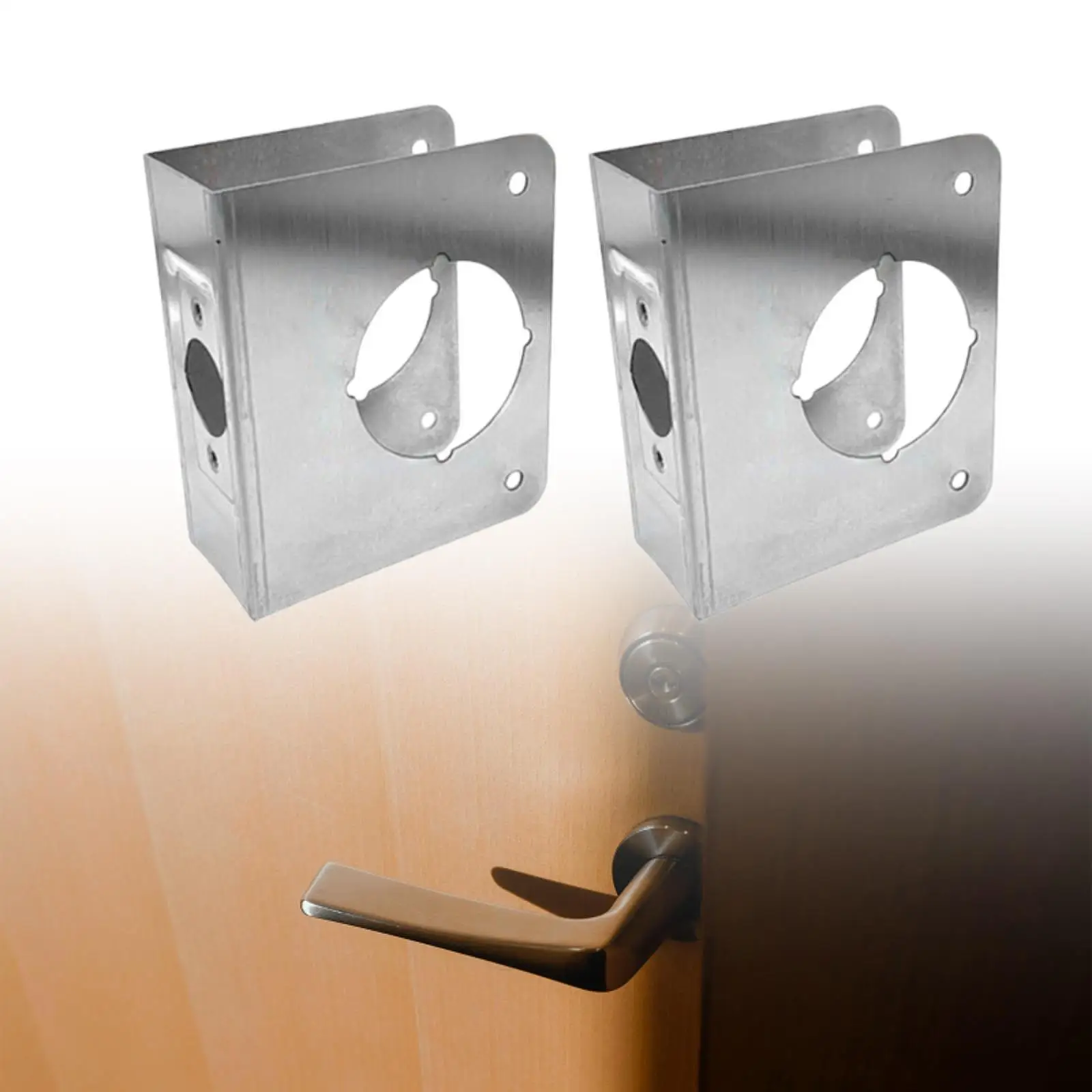 Lock and Door Reinforcer Easy Installation Sturdy for 1-3/4 inch Thick Doors