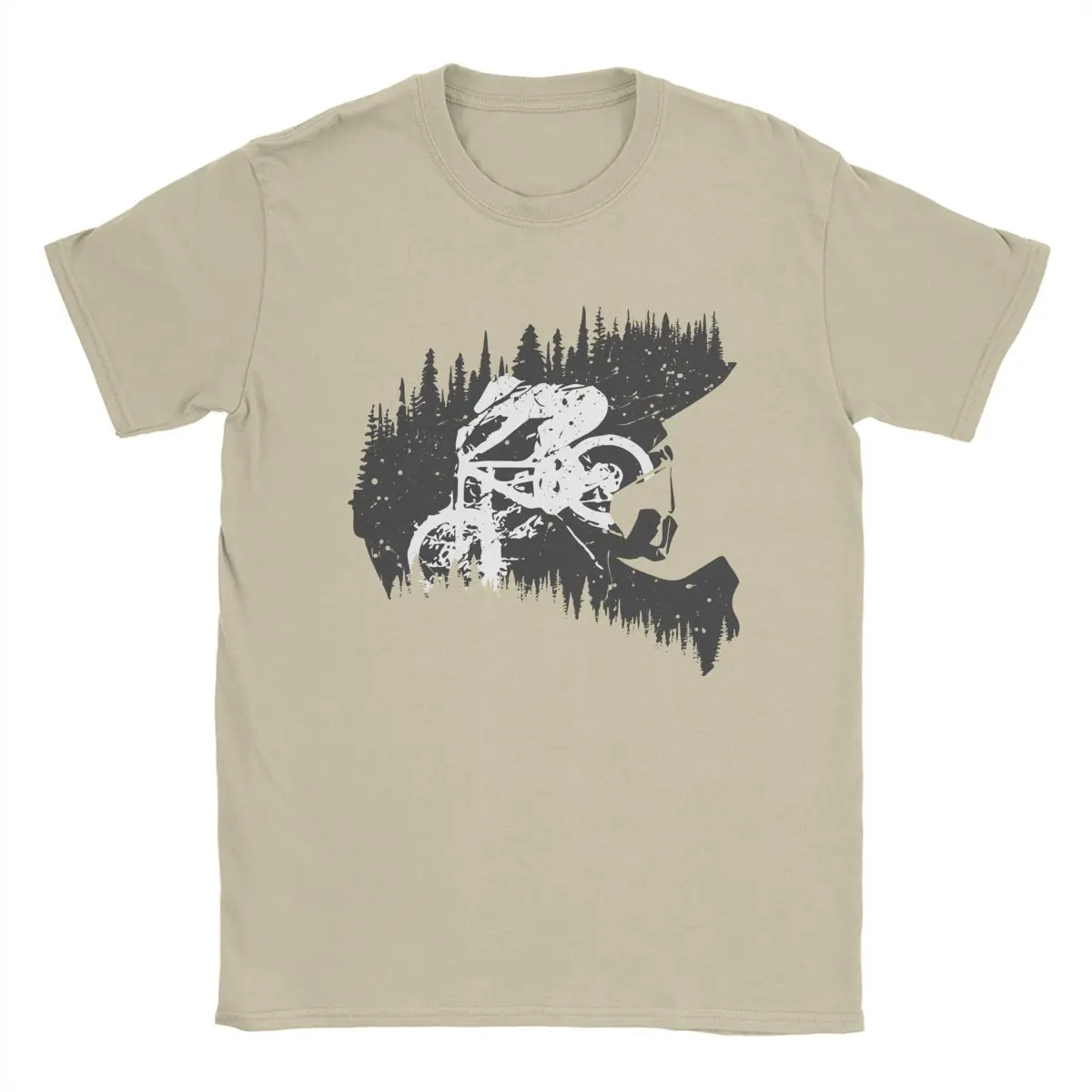 T-Shirt Da Uomo Fullface Mtb Maglietta Vintage In Cotone Mountain Bike Ciclismo Ciclismo Ciclista Magliette Da Bicicletta O Collo Abbigliamento