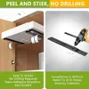 2 Pack Pull Out Cabinet Organizer 21" Deep Expandable Slide Out Drawer Organizers,No Drill Pull Out Drawers Adhesive 4