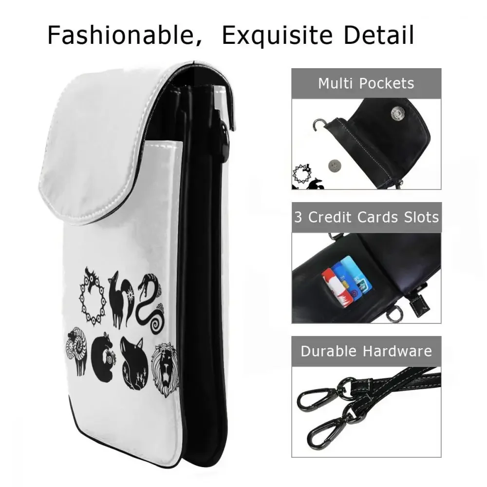 

Seven Deadly Sins Nanatsu Shoulder Bag Seven Deadly Sins Leather Bag Multi Function Crossbody Women Bags Teenage Purse