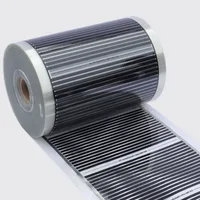 Film électrothermique en graphène, chauffage électrique, feuille chauffante PTC 12/24/36/220V 140/240/640w/m2, largeur 12/20/33/43/50CM, toutes tailles 3
