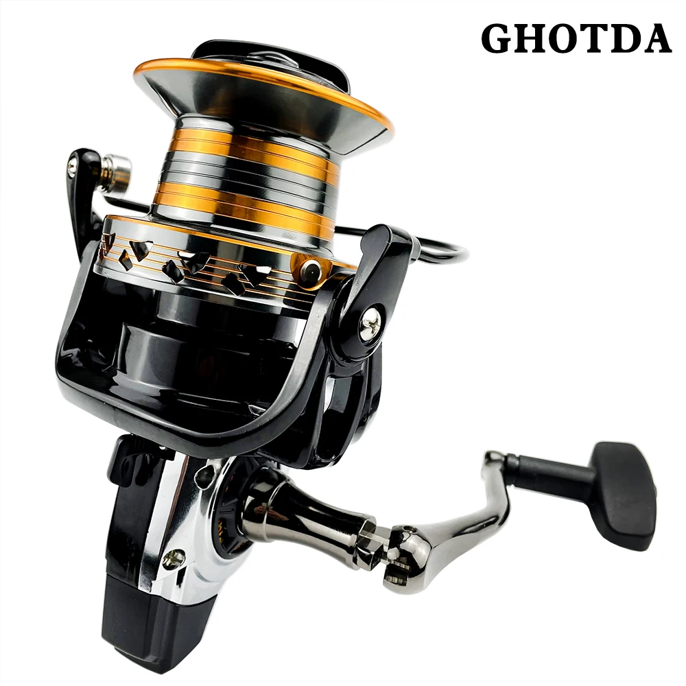 

GHOTDA 9000 10000 12000 Metal Spool Jigging Trolling Long Shot Casting for Carp Salt Water Surf Spinning Big Sea Fishing Reel