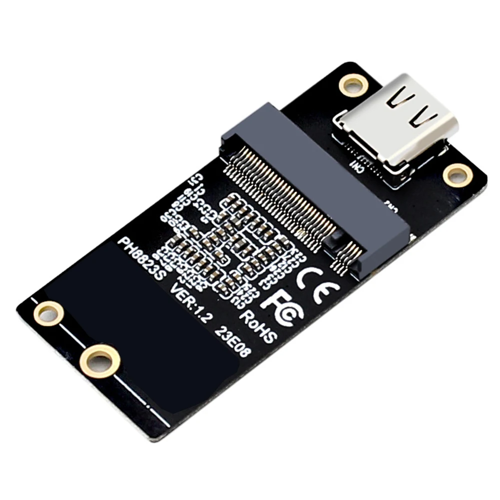 솔리드 스테이트 드라이브 어댑터 카드, JMS581 M.2 NVME SSD 컨버터, Gen2 10Gbps 하드 디스크 박스 컨버터, 지지대 SSD 2230 2242 2260 2280