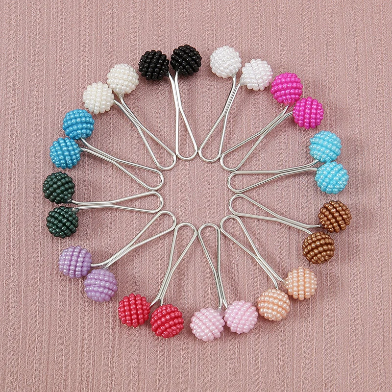 12pcs Women Muslim Safety Scarf Hijab Pins Islamic Shawl Wrap Pins buckle  Brooch