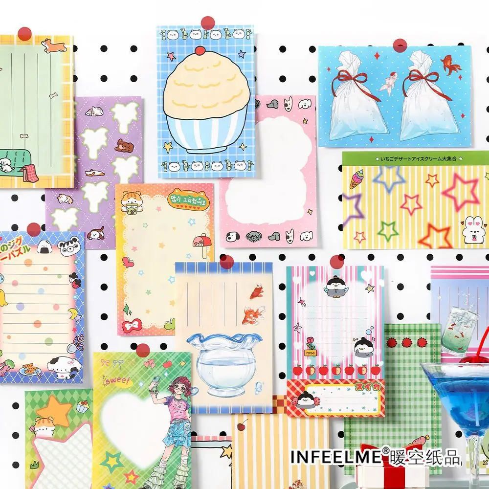 100Pcs Star Candy Material Paper Memo Pad Decoration Scrabooking DIY Collage Background Notes Paper Kawaii Stationery 2