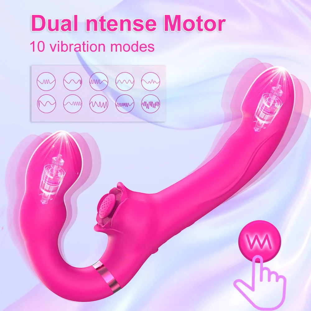 Vibrator Sex Toy Strap-ons For Husband And Wife Woman With Control Couple Lesbian Dildo Anal Vaginal Masturbation