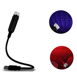 1PCS Star Light USB LED Interior Lights Starry Atmosphere Projector Decoration Night Home Decor Galaxy Light Accessories