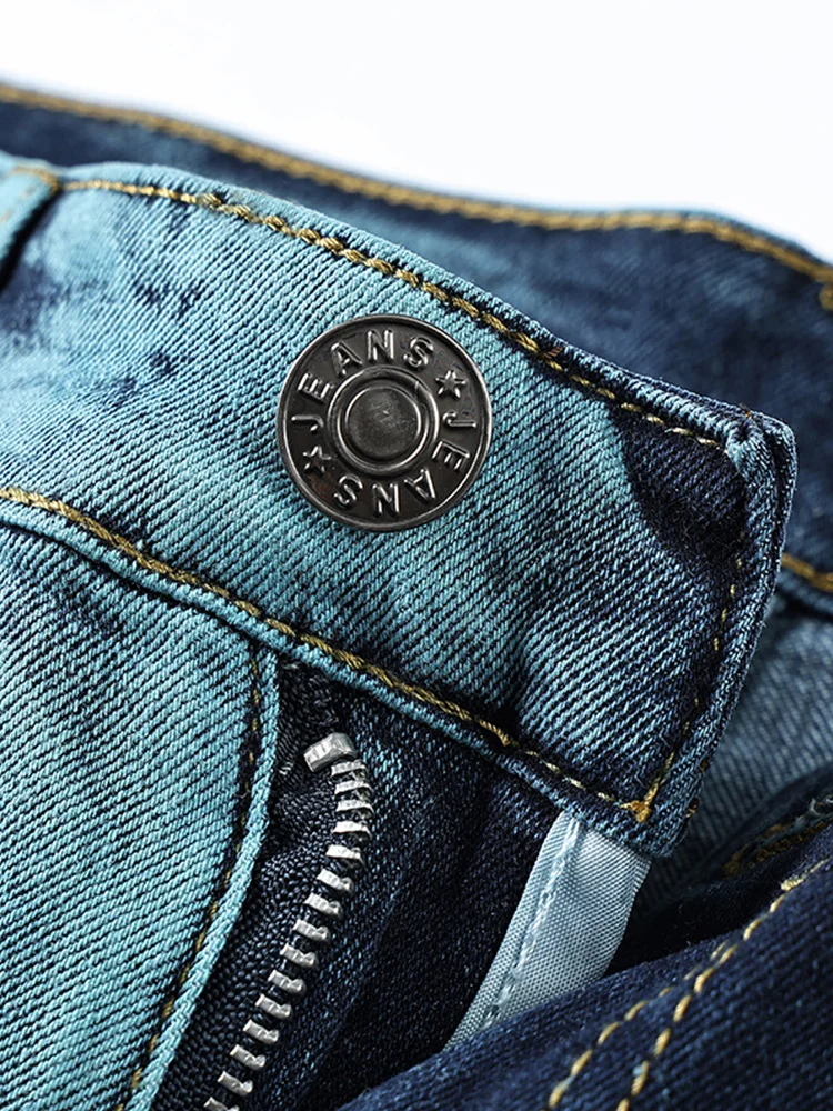 Men's Gradient Patchwork Jeans — product detail 10