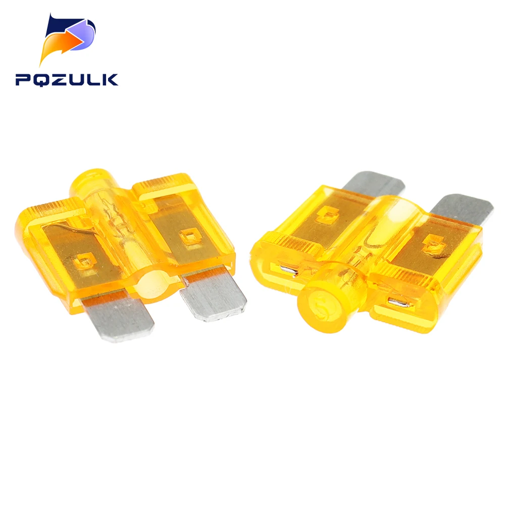 Middle Size Automotive Fuse With Indicator Light Pilot Lamp 5A 10A 15A 20A 25A 30A 35A 40A Medium Fuse With Fusing Indication car fuse kit,blade fuses,car fuses