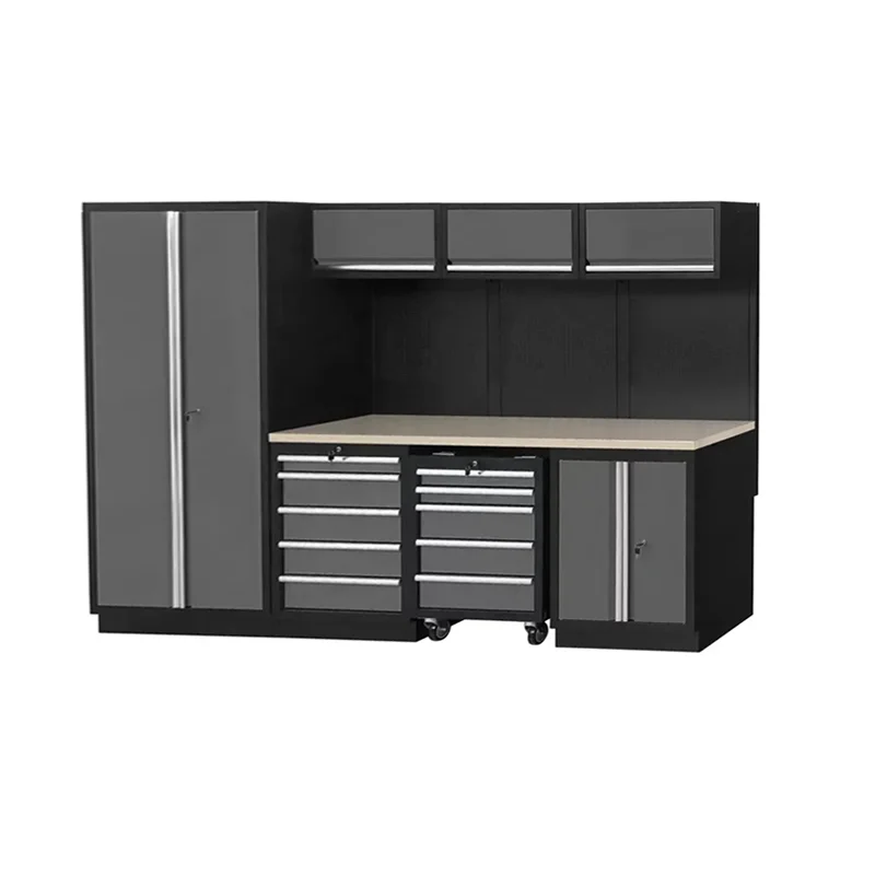

2024 Manufacture Auto Repair Storage Work Bench Functional Iron Durable Cabinet Heavy Duty Garage Workshop Combined Station