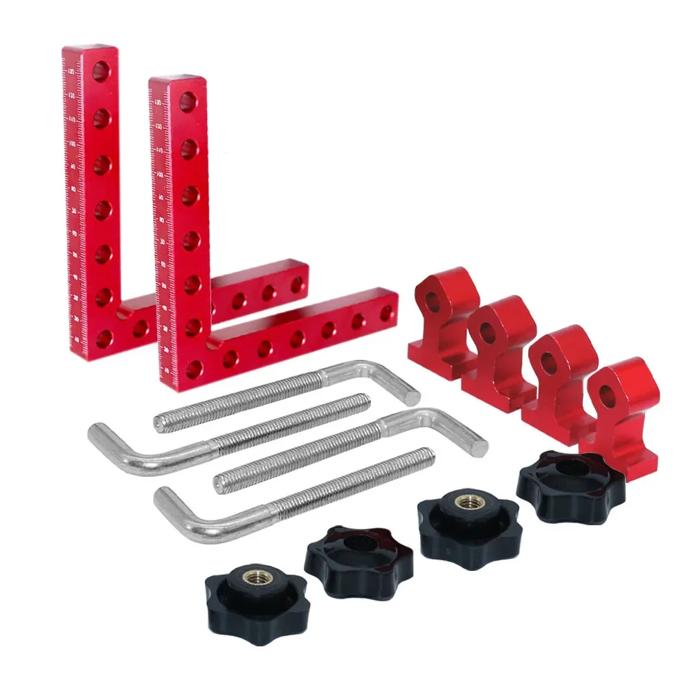 Woodworking Tools Aluminum Alloy Height Gauge 90 Degree Angle Clamping Tool Carpentry Square Ruler Straight Edge Instrument carpenter measuring tool woodworking measuring tool