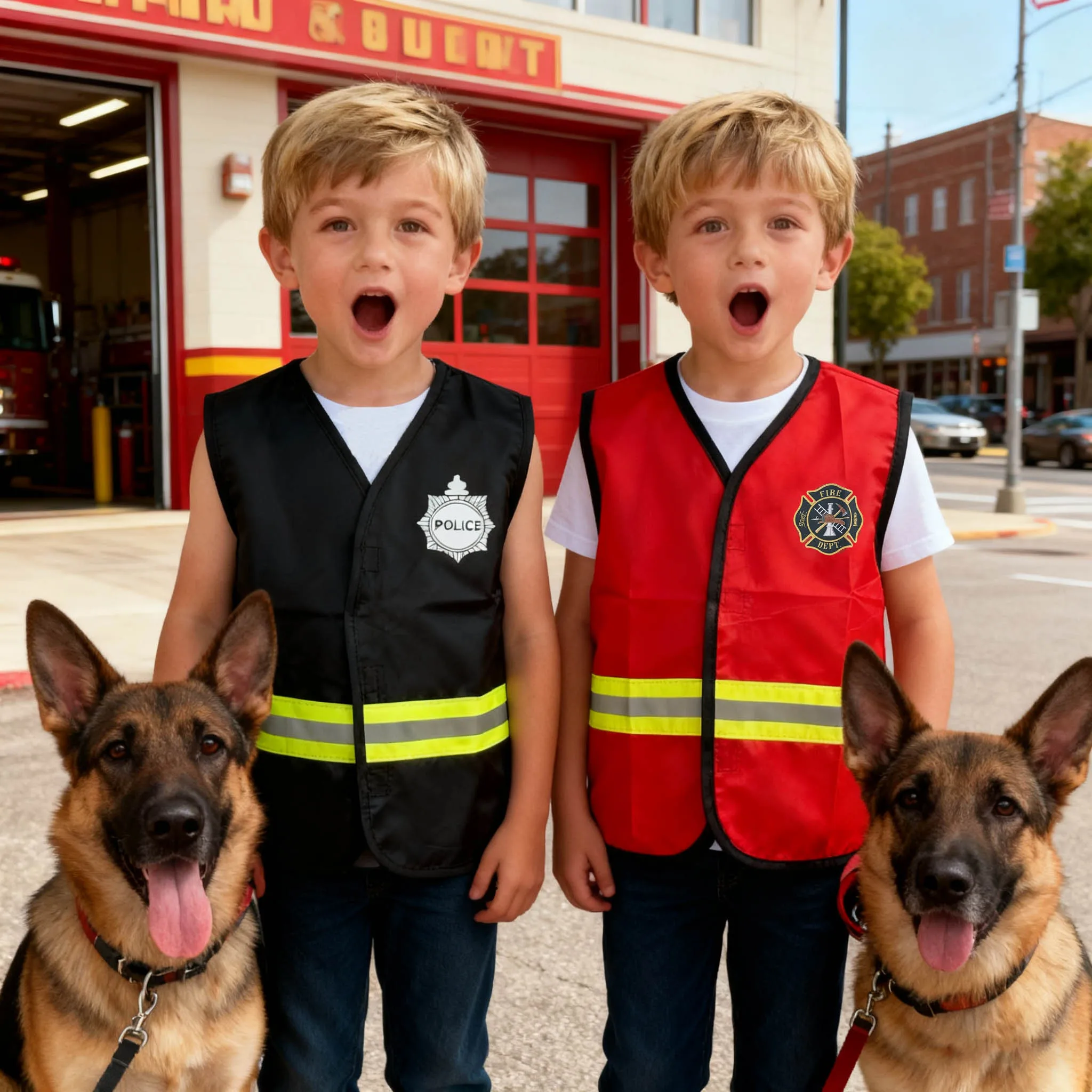 Children's Professional Role-Playing Costume Set with Vests and Accessories