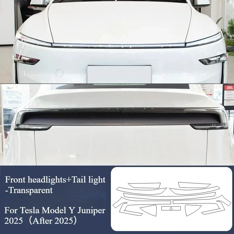 TPU Transparent Protective Film for Tesla Model Y Juniper 2025 Central Control W