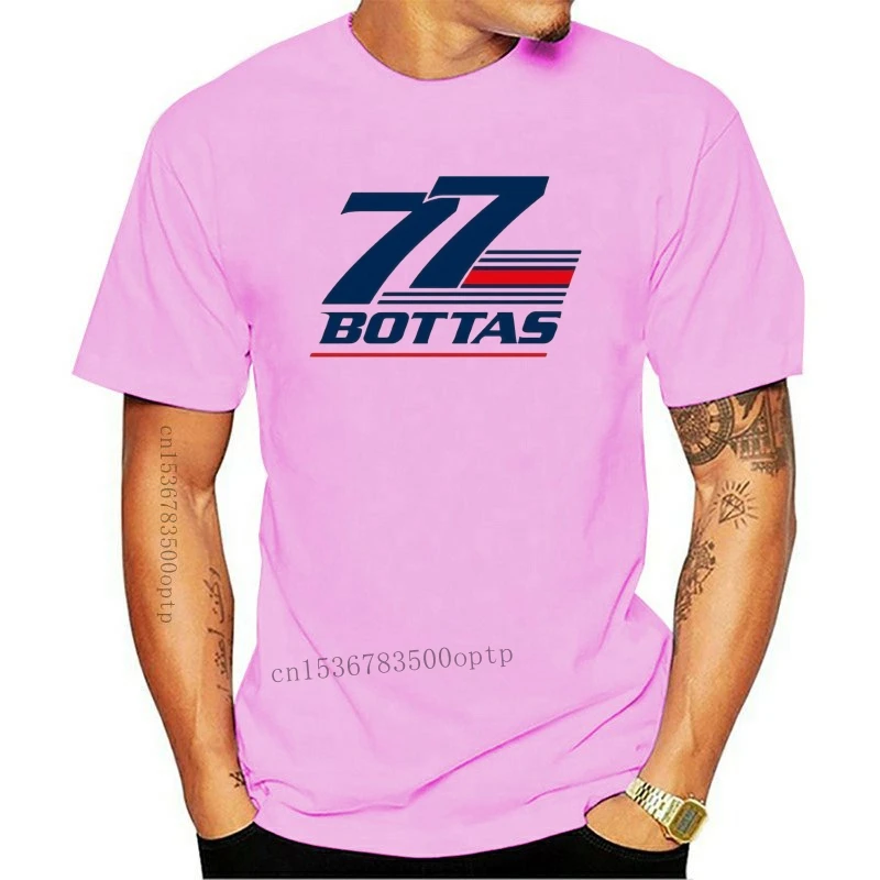 

New Bottas 77 Motor Racing T-Shirt 2023 Men Hot Fashion Solid T Shirt Logo T Shirts