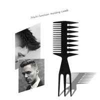 10pcs Barber Hairdressing Combs Multifunction Hair Detangler Comb Anti-static Haircare Hairstyling Set Stylist Accessories Tools 2