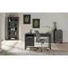 DeJori 51"W Writing Desk, Charcoal 3