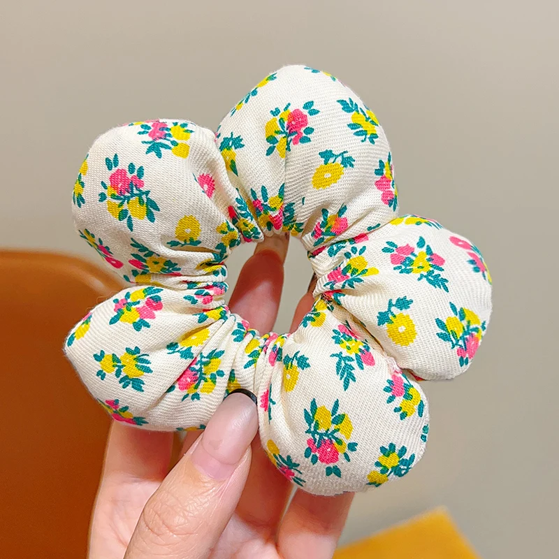 2025 Super süße Blumen-Haargummis für Kinder, Mädchen, Kinder, elastisches Haarband, Zubehör, Krawatte, Haarring, Seil, Kopfschmuck, Kopfbedeckung, Ornament – Detail 6