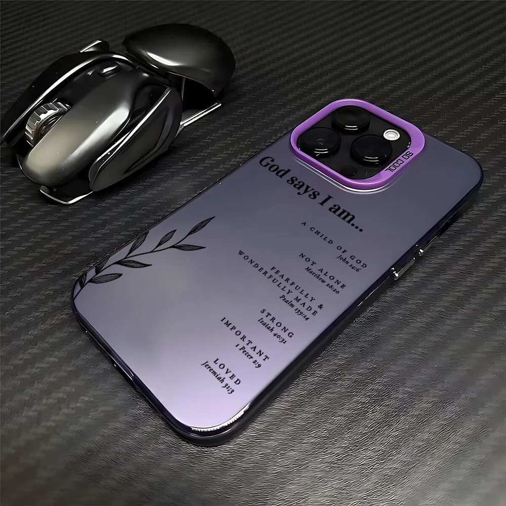 Inspirational Bible Verse Christian Affirmations Phone Case - Matte Finish