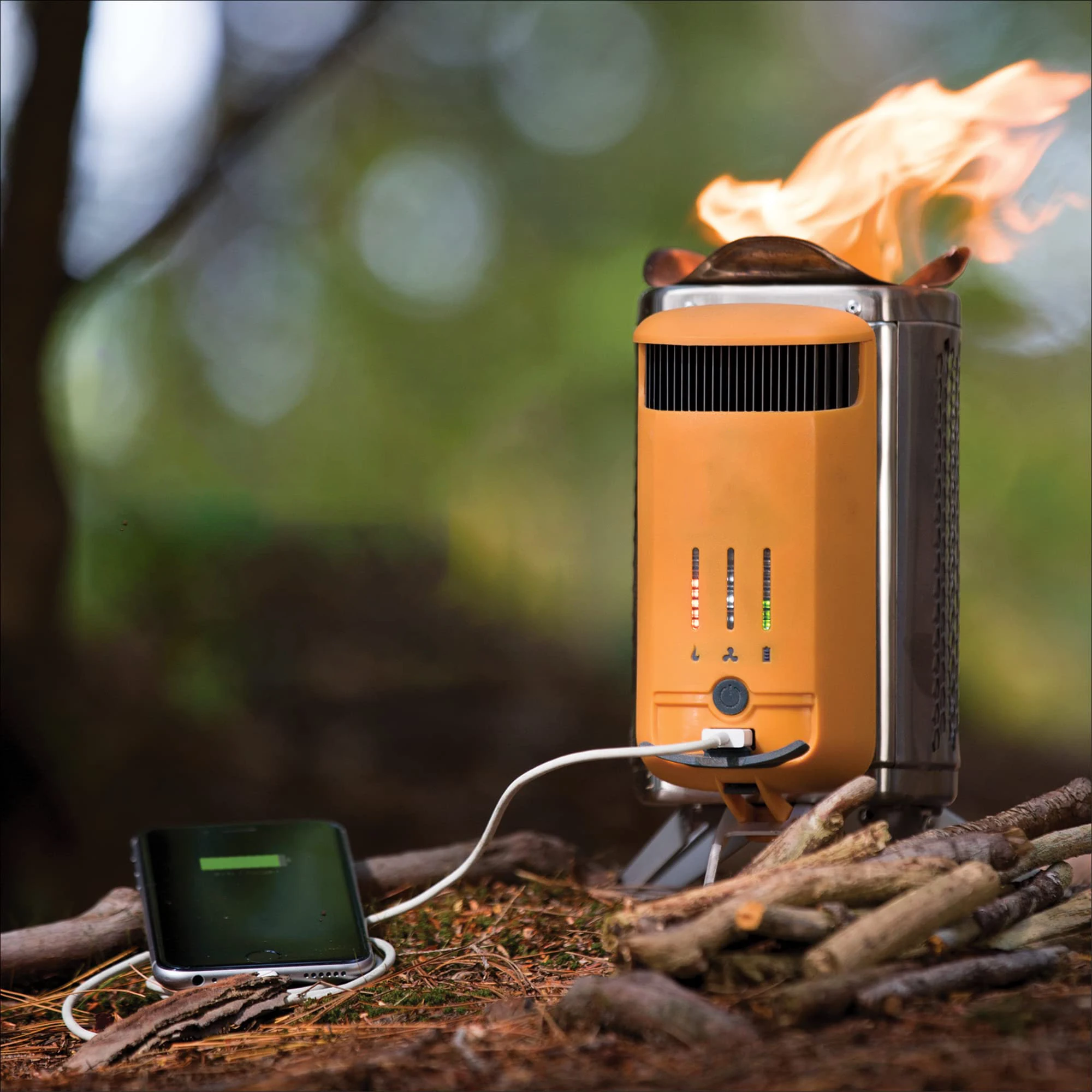 Outdoor Wood Burning Stove Portable Generating Furnace Hiking Burner  Machine Camping USB Charging Furnace Generator Stove - AliExpress