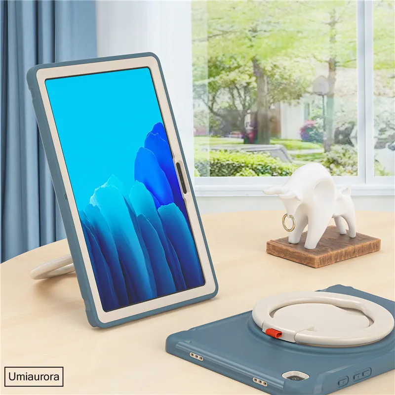 360 Rotation Handle Cover for Samsung Galaxy Tab S7 FE S8 Plus SM-T730 A8 10.5 SM-X200 A7 Lite T220 Tablet Shockproof Case Funda