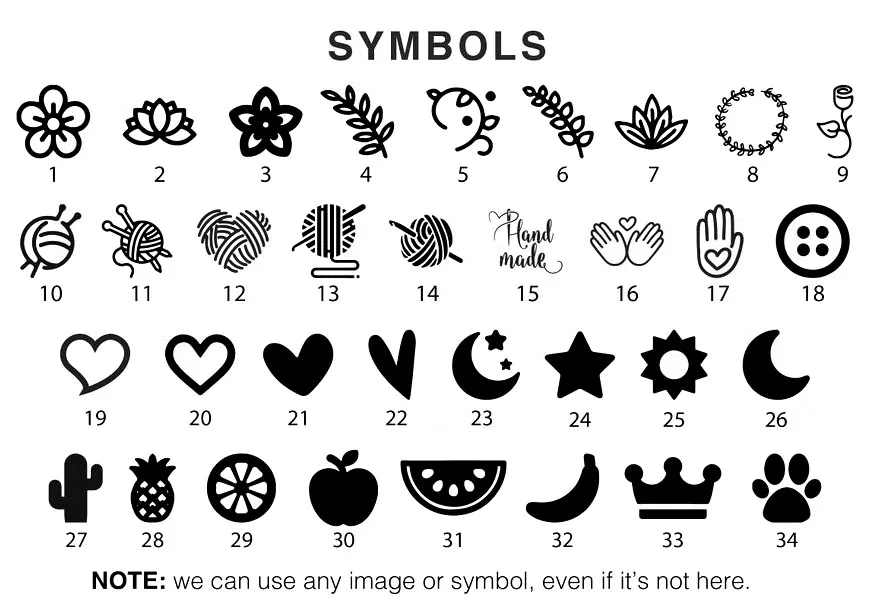 Description Picture 6 of item40pcs custom leather logo labels with rivets Handmade tags for knitting Sewing center fold label for clothing hats craft items