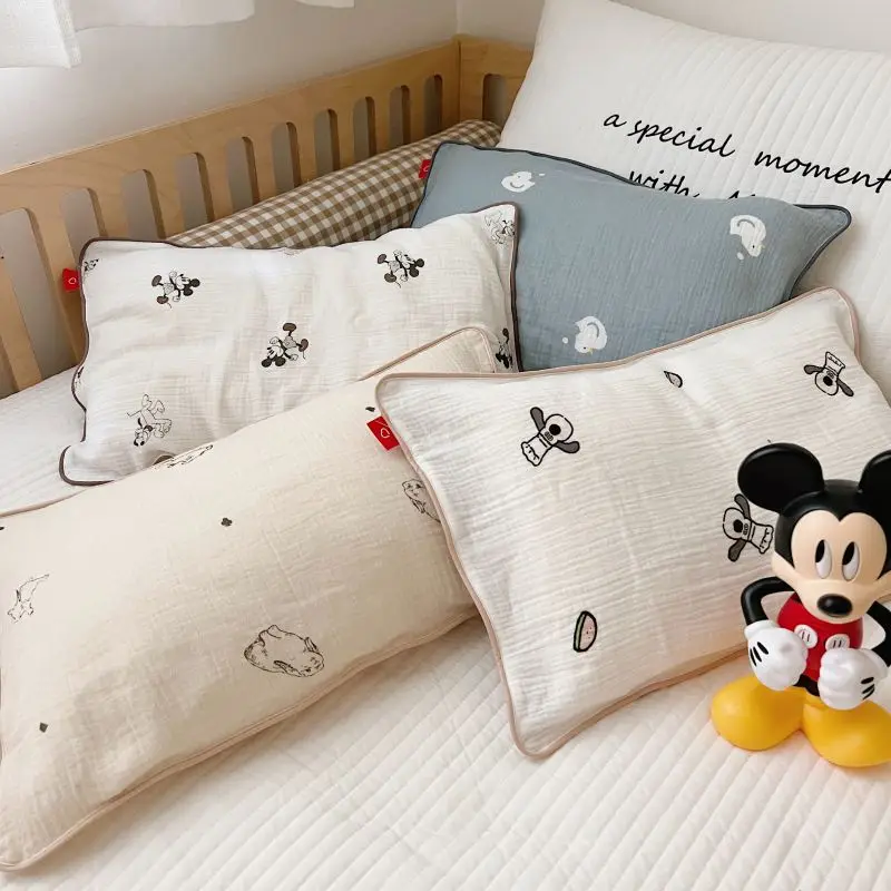 30*50cm Baby Pillowcase Bunny Muslin Newborn Pillow Case 100% Cotton