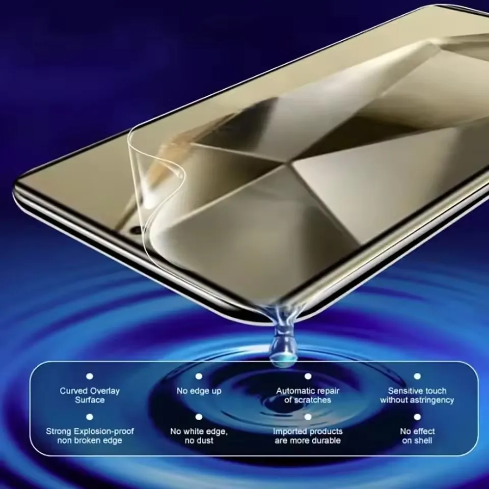 Hydrogel Film Screen Protectors - Pack of 3-5, Durable and Transparent Shield
