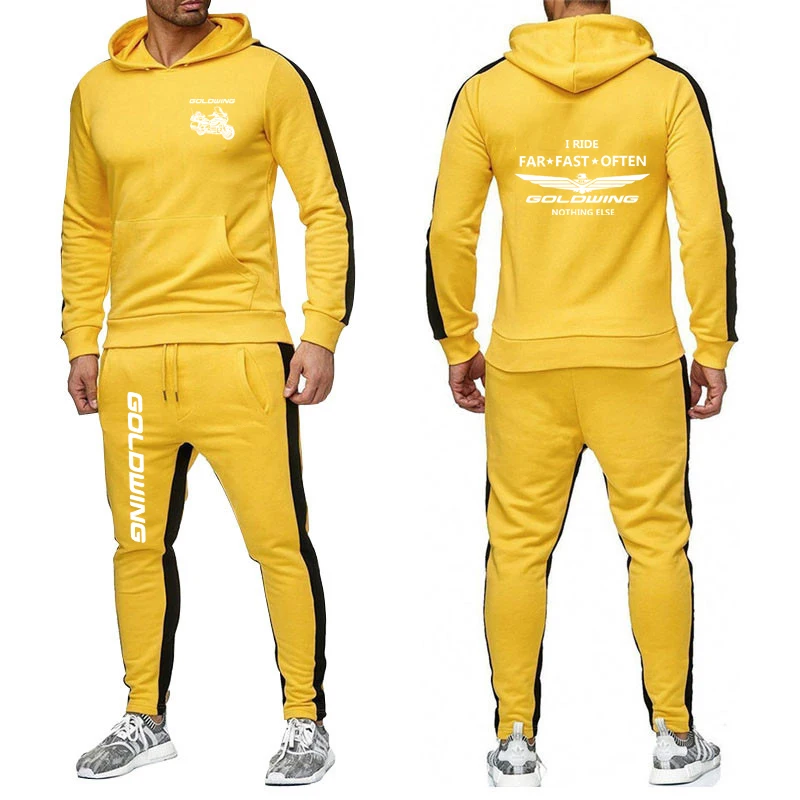 2024 Men Goldwing GL1800 Motocycles Tracksuit Hoodie Sweatshirt and Sweatpant 2-piece Set Running Spring Jogging Sportswear Suit 5