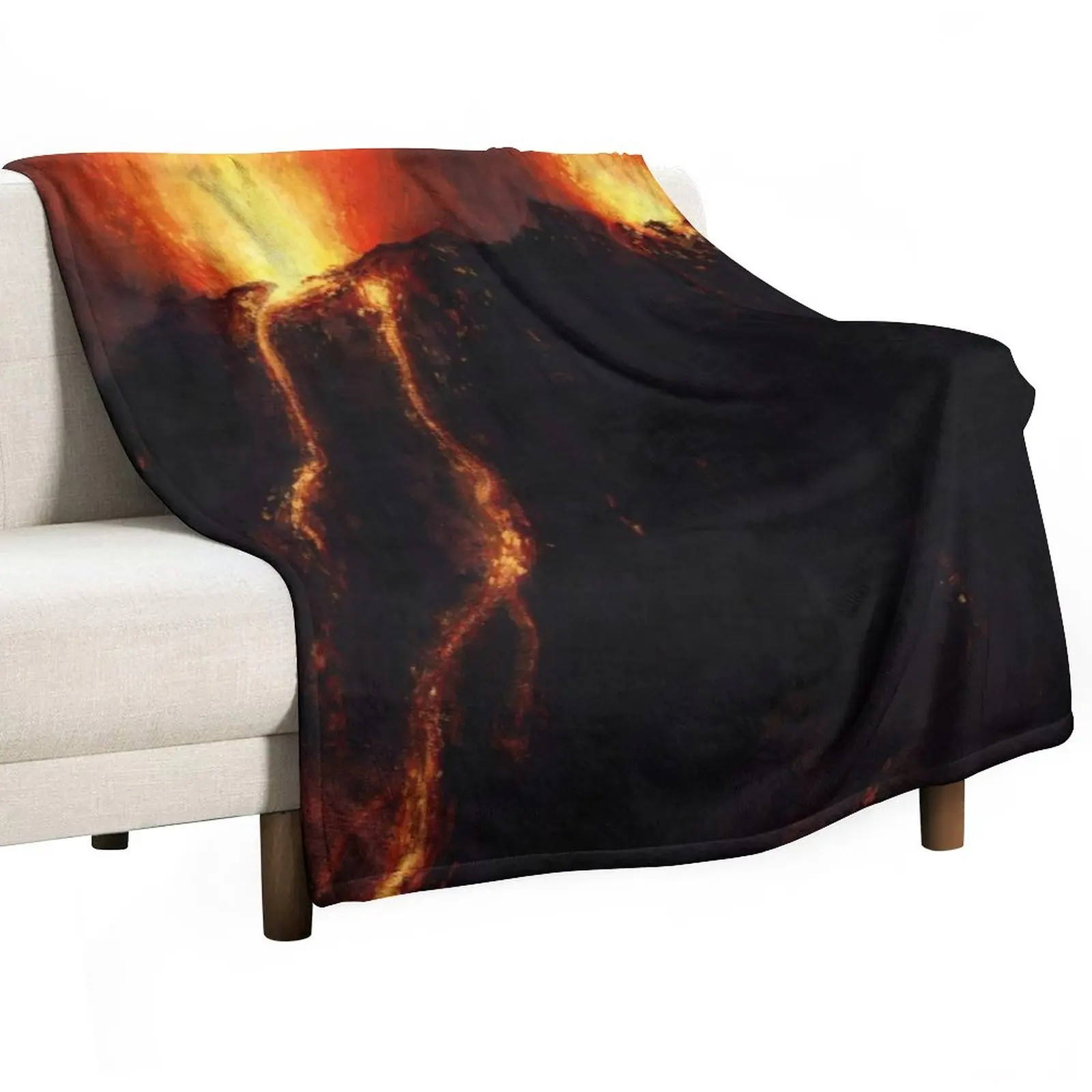 

Volcano Throw Blanket Moving Blanket Soft Plush Plaid