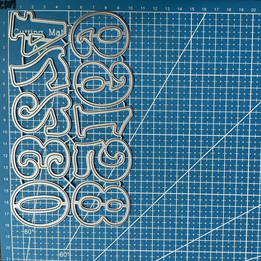 Lucky Goddess Metal Cutting Dies Fancy Floral Numbers Diy Scrapbooking Photo Album Decorative Embossing Paper Card Crafts