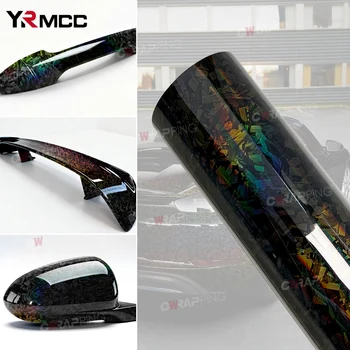 Adesivo per auto Involucro in vinile per auto Involucro in carbonio forgiato lucido Involucro automobilistico Accessori per esterni per auto Copertura del corpo Motociclette