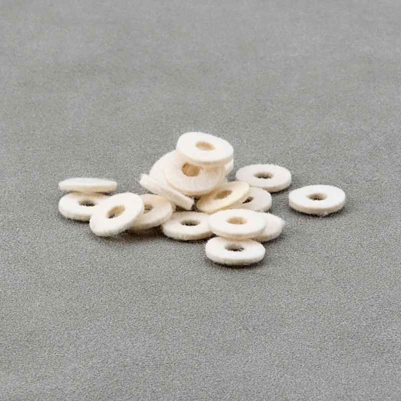 20Pcs 트럼펫 밸브 펠트 와셔 쿠션 패드 악기 부품 교체