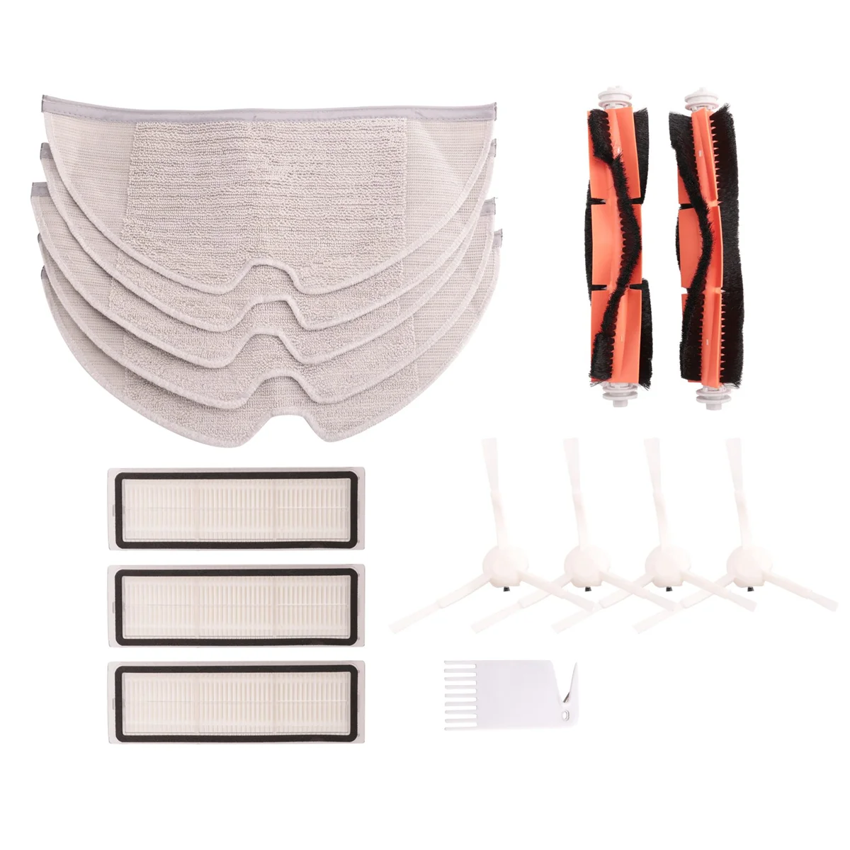 

Боковая щетка, фильтр НЕРА и салфетка для мытья для робота-уборочной машины Xiaomi 1C 1 C, аксессуары Mijia C1 (15 шт.)